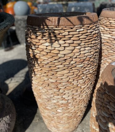 Tall Pebble Barrel Planter Medium R
