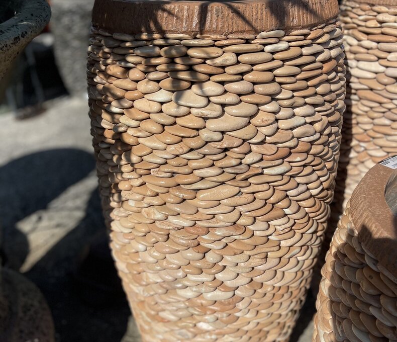 Tall Pebble Barrel Planter Medium R