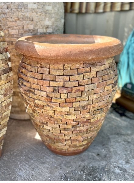 Stacked Stone Planter - Small