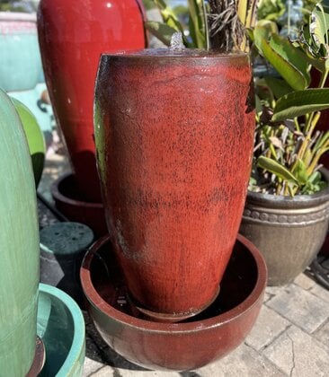 Drum Fountain with Bowl  BR