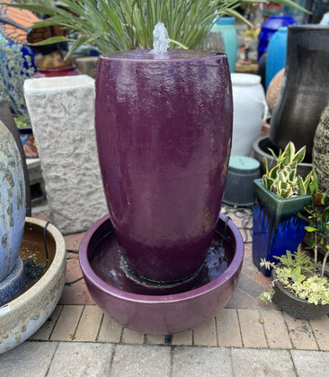 Drum Fountain with Bowl P