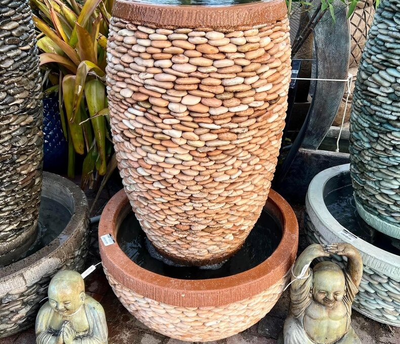 Tall Barrel Fountain Medium R