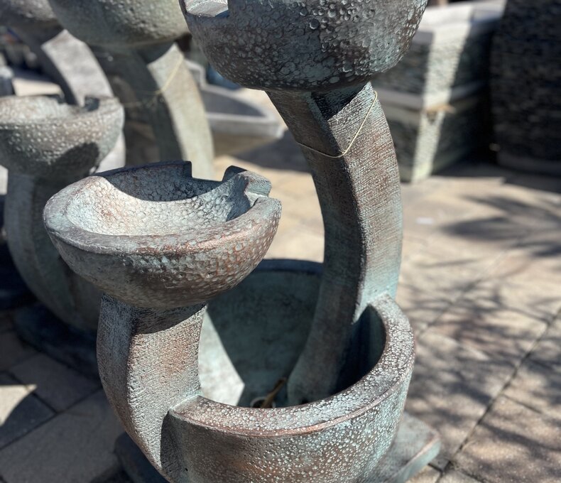 WaterFall Two Bowl Fountain BP 220lbs