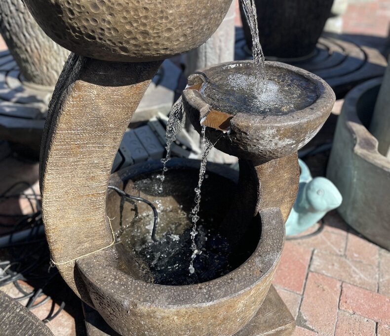 WaterFall Two Bowl Fountain RL 220lbs