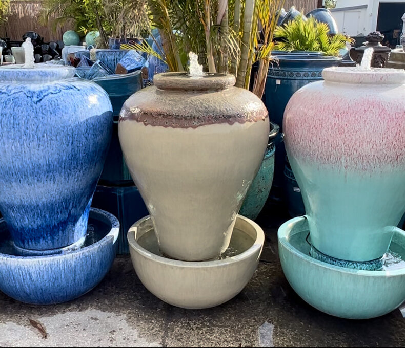 Premium Sarasota Glazed Fountain Large WRMB