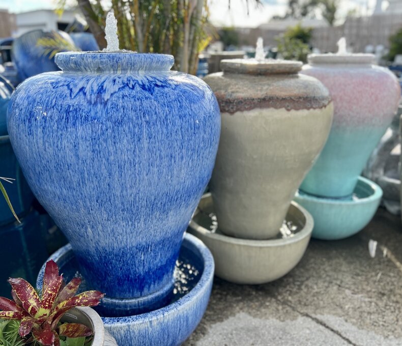 Premium Sarasota Glazed Fountain Large VNC