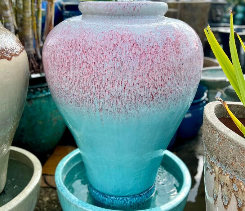 Premium Sarasota Glazed Fountain Large WRMB