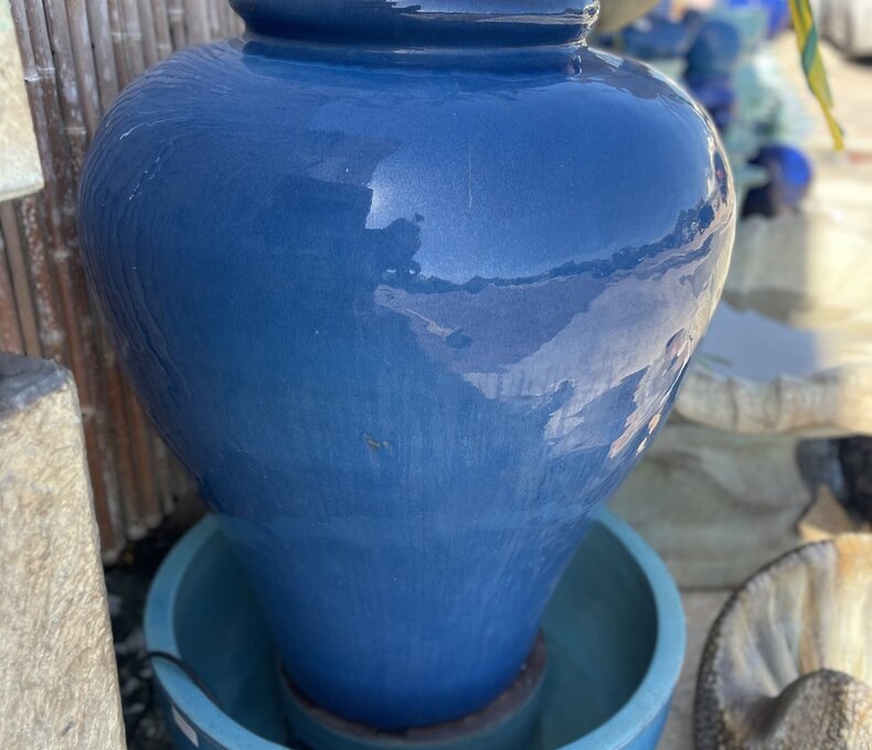 Premium Sarasota Glazed Fountain Large U