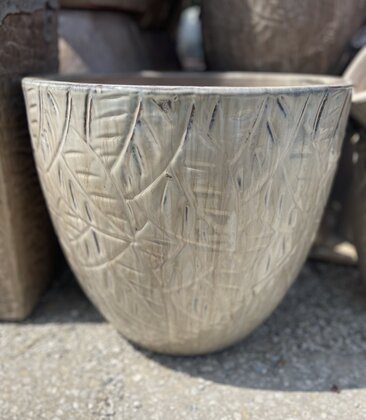 Premium Etched Leaf Egg Lg