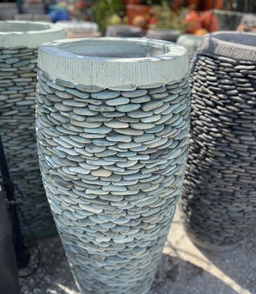 Tall Pebble Barrel Planter Medium J