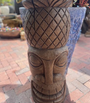 36" PINEAPPLE TIKI FACE 105