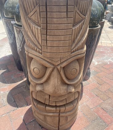 36" Island Tiki Face 105 LBS