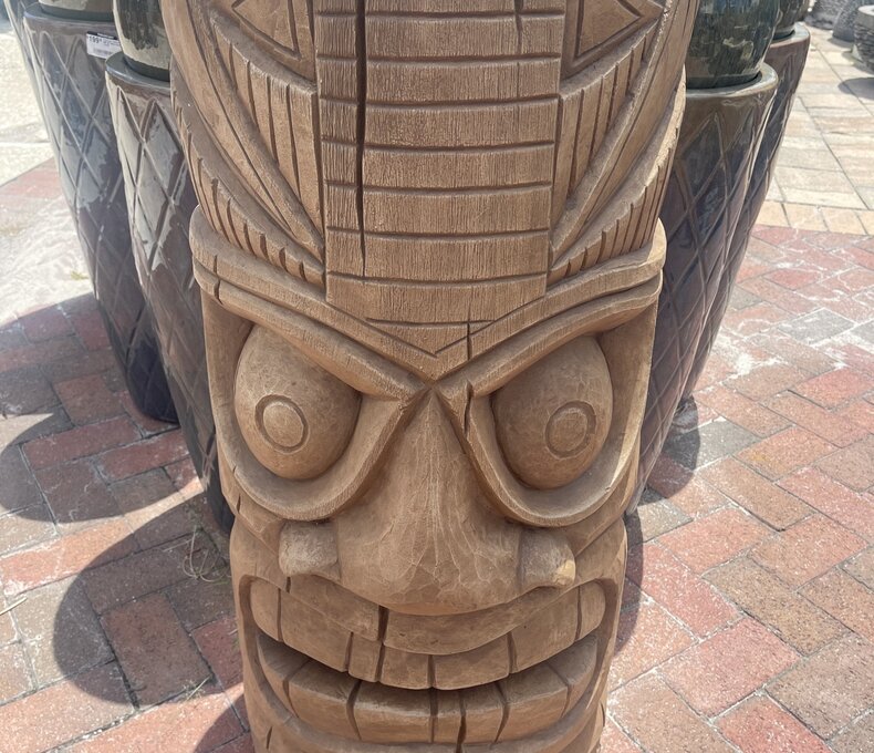 36" Island Tiki Face 105 LBS