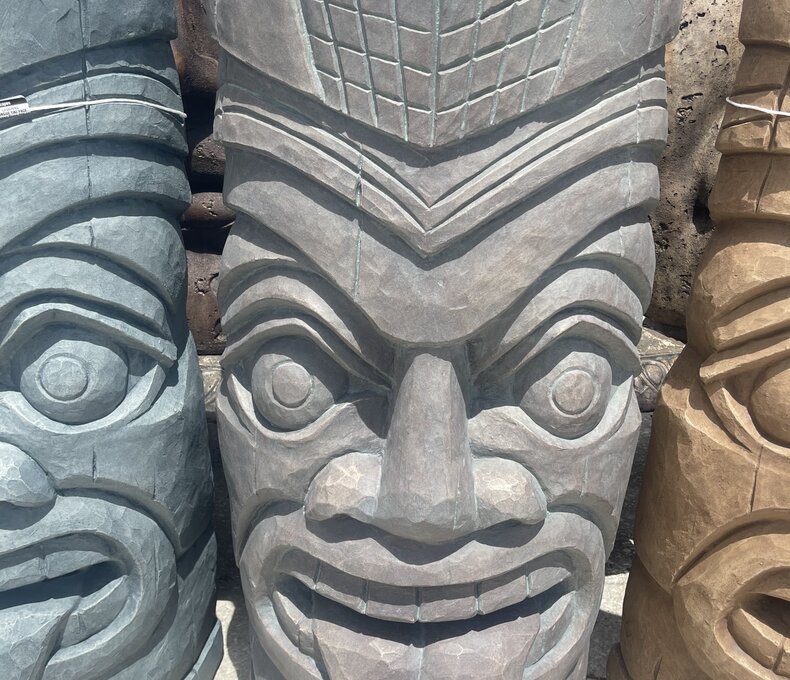 36" LAUGHING TONGUE TIKI FACE 155 LBS