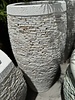 Tall Tapered Barrell Stacked Slate Planter Large O