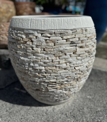 Sarasota Decor Stacked Slate Planter Small O