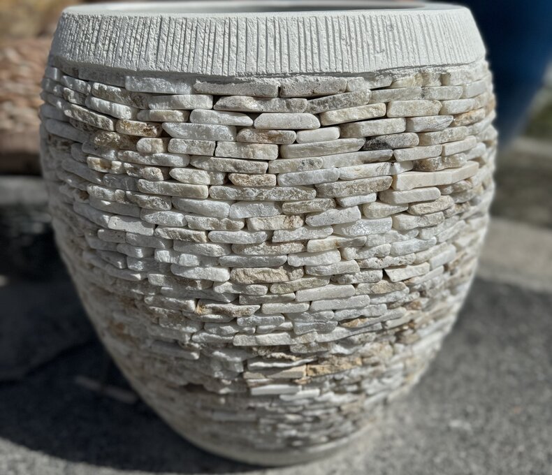 Sarasota Decor Stacked Slate Planter Small O