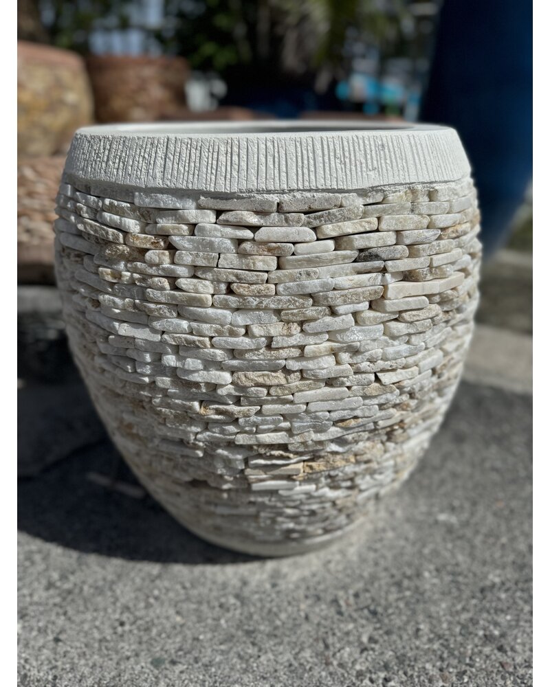 Sarasota Decor Stacked Slate Planter Small O