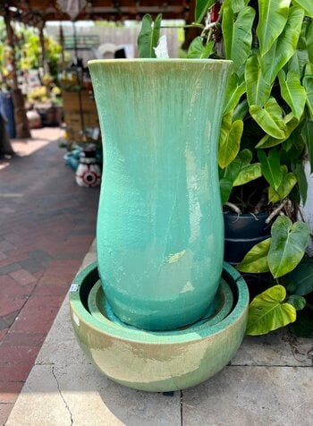 Kev Jar Fountain with Base  GS