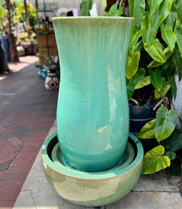 Kev Jar Fountain with Base  GS