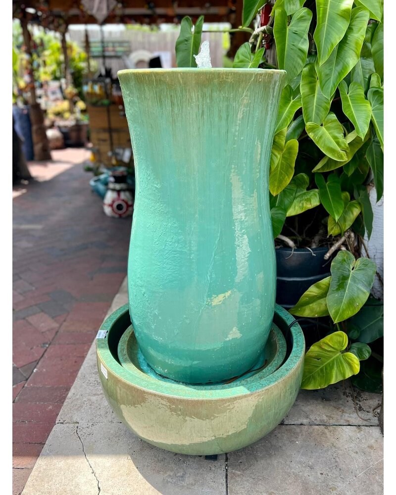Kev Jar Fountain with Base  GS