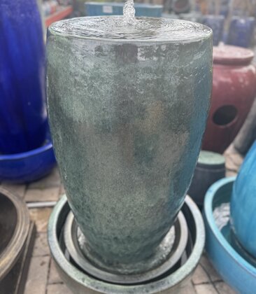 Drum Fountain with Double Bowl FG