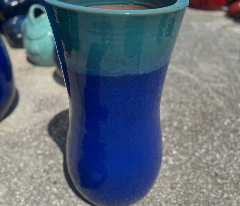 Kev Jar Planter SM BGLB