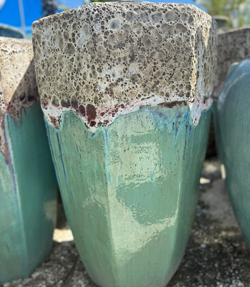 Lava Octagon Planter Large BWAG