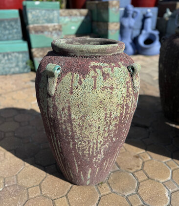 Short 4 Handle Jar BG