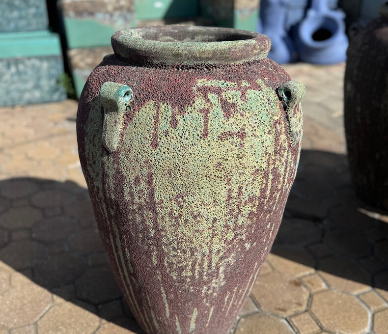 Short 4 Handle Jar BG