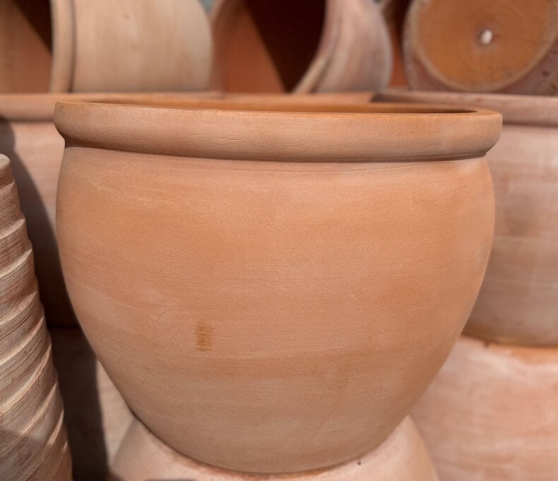 Premium Rolled Rim Terracotta Bowl Lg