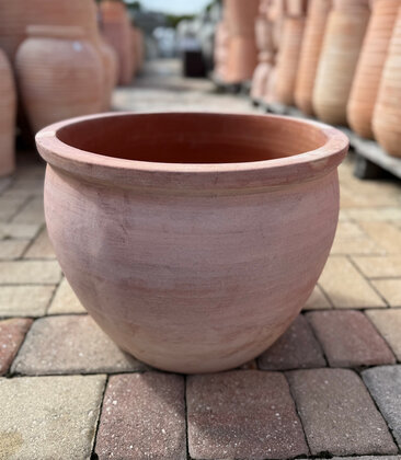 Premium Rolled Rim Terracotta Bowl Md