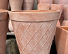 Premium Basel Basket Round Terracotta Planter Lg
