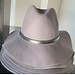 Grey Fedora Hat with Belt Buckle Detail