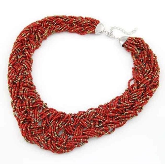 Red Chunky Necklace