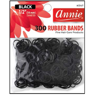 Annie Rubber Bands Black 300pc