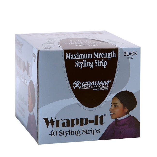 Wrapp-It Styling Strips Black