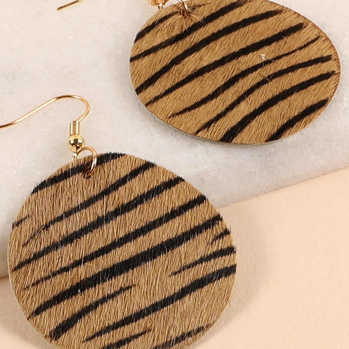 zebra print earrings