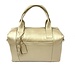 Genuine Leather Gold Shoulder Tote [P. Sherrod]