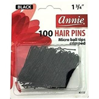 Annie Hairpins Black Ball Tip