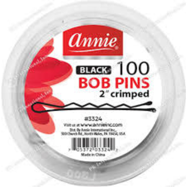 Annie Bob Pins Black 100ct Jar