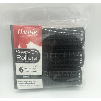 Annie Rollers Snap On Black