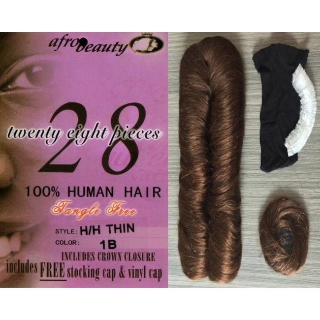 Afro Beauty Human Weave 28pcs Color 2