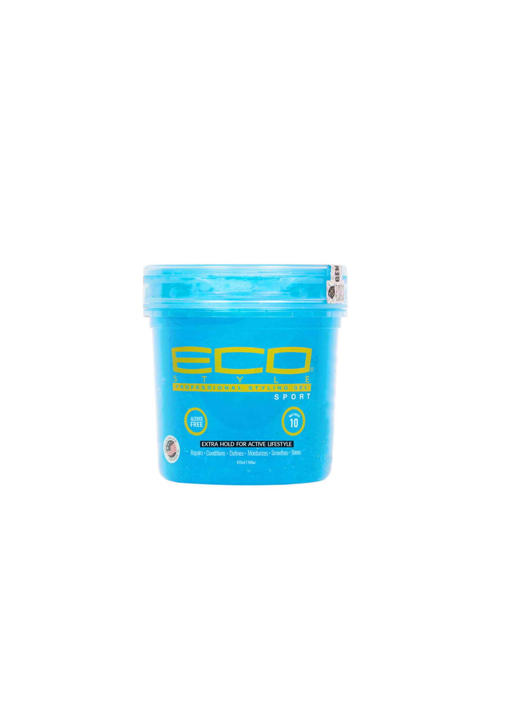 Eco Styling Gel Blue [sport] 16oz Black Beauty & Supply