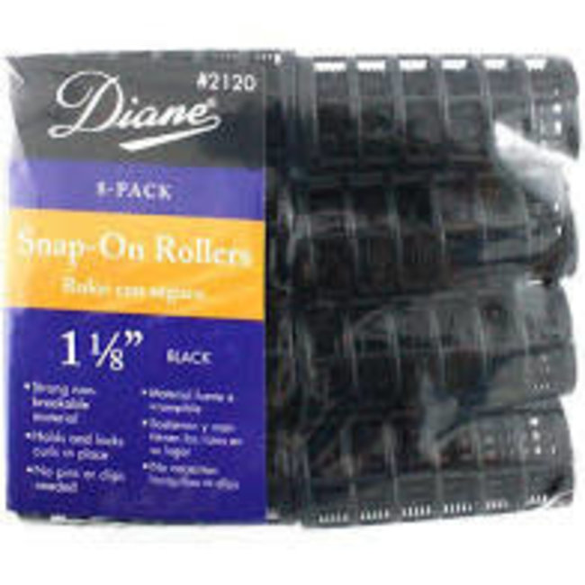 Annie Rollers Snap On Black