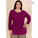 3/4 Sleeve Round Neck Top (Plus)