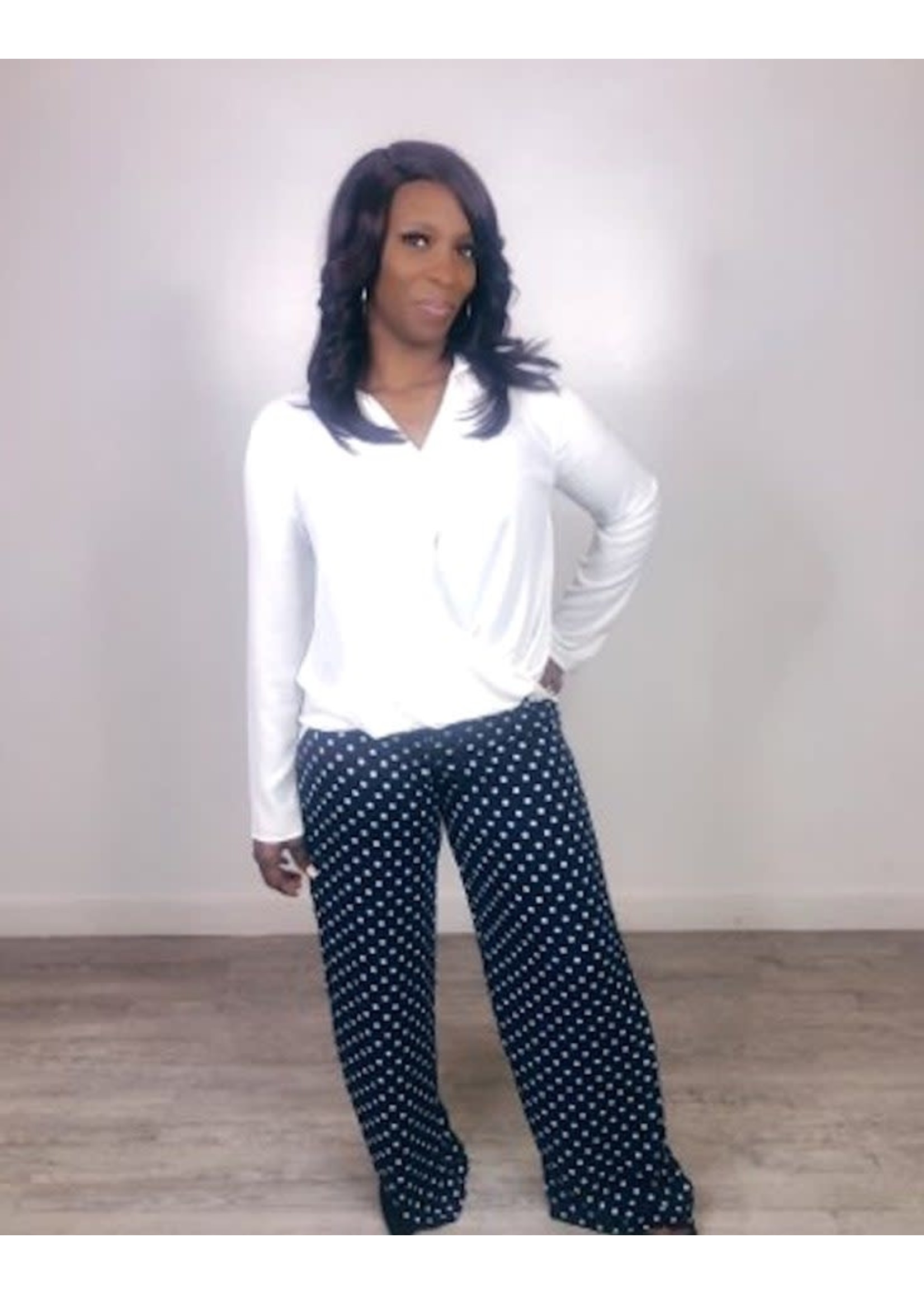 colorful polka dot pants