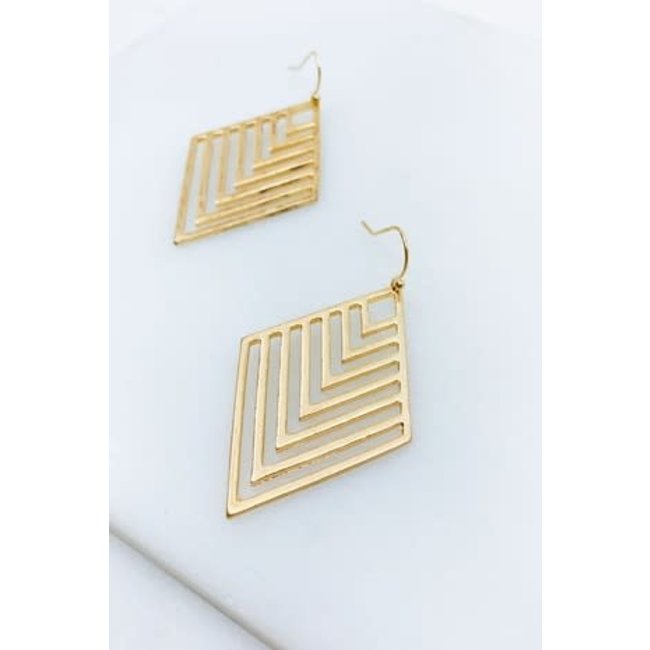 Chevron Drop Earrings