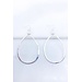 Hammer Time Silver Hoop Earrings
