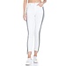 White Denim Black Stripes Pants
